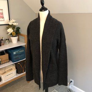 GAP Cozy Oversized Dark Gray Chunky Knit Cardigan